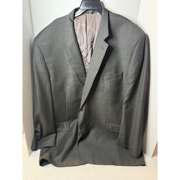Lauren Ralph Lauren Men's Gray Plaid Button Blazer Sport Coat - Made in Canada - Picture 1 of 5